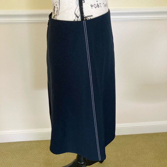 NWT LOUIS VUITTON UNIFORM BLACK STRIPE SKIRT - Picture 3 of 7